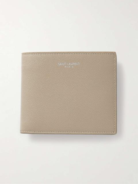 east/west wallet with coin purse in grain de poudre-embossed leather