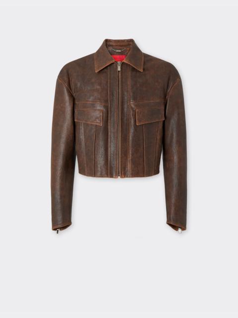 Ferrari Damask leather blouson