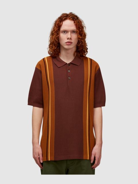 BEAMS PLUS Knit stripe polo