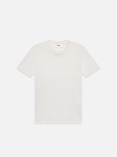 FRAME Luxe Baby Tee in White