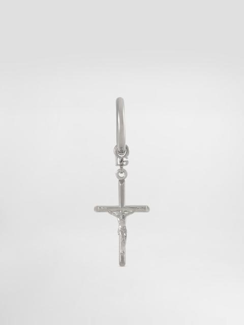 Dolce & Gabbana Single stud earring with “DNA” cross