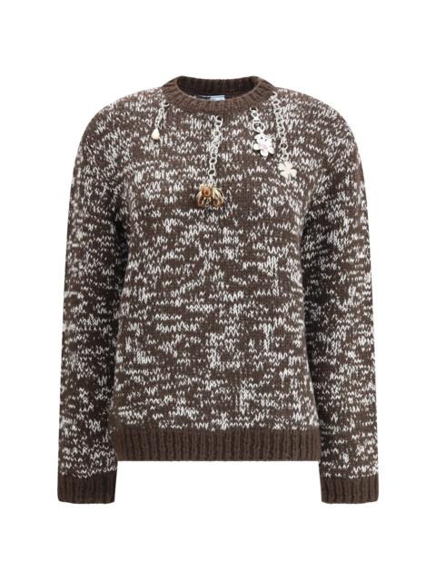 Prada Prada Women Charm-Embellishment Sweate