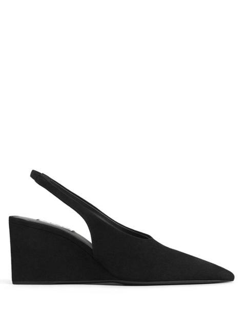 Alaïa Alaia Women Cube Wedge Slingbacks In Suede