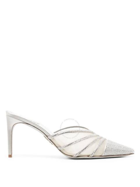 RENE CAOVILLA Rene Caovilla Emily Rhinestone Mesh Pointed-Toe Mules