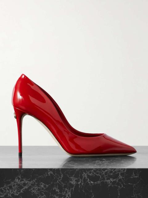 Vernice patent-leather pumps Red