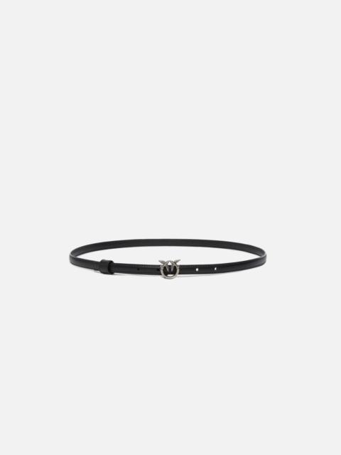 PINKO THIN BELT WITH LOVE BIRDS BUCKLE, 1CM