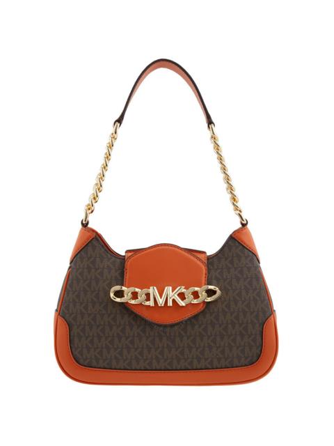 Other Designers Michael Kors Signature Logo-print Small Hally Shoulder Bag