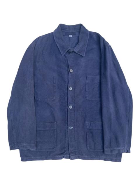 Other Designers Pink House × Vintage - Cotton Laundry Made in France Cotton Work Jacket – Navy Blue