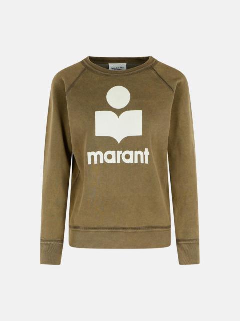 Isabel Marant Étoile BROWN COTTON BLEND SWEATSHIRT