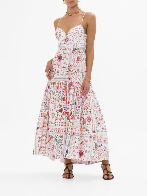 CAMILLA STRAPPY DRESS WITH FULL SKIRT