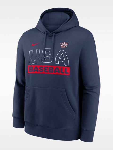 Nike USA Baseball 2026 World Baseball Classic Club Men's Nike Pullover Hoodie