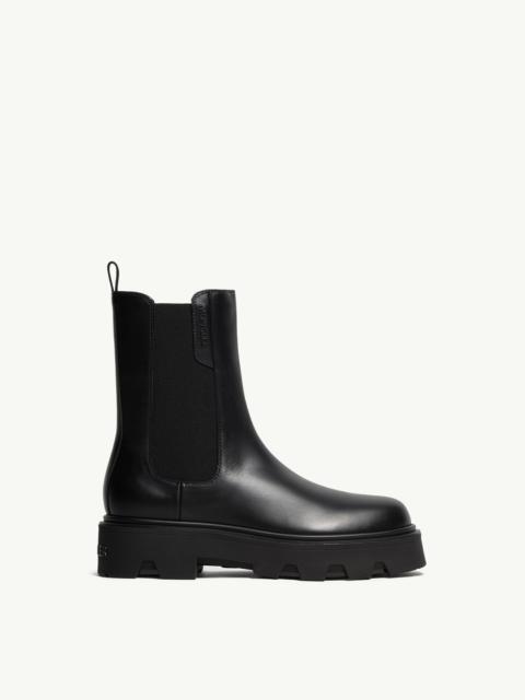 Moncler Aurea Leather Chelsea Boots