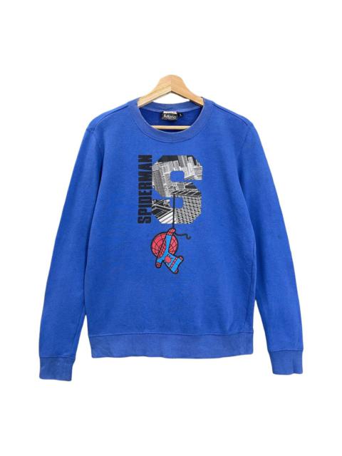 Other Designers Japanese Brand - Spiderman Big Logo Printed Crew Neck Sweatshirt Size S