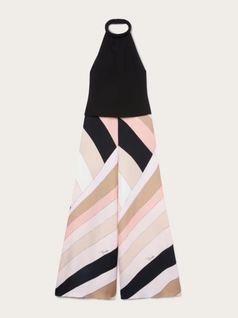 PUCCI IRIDE PRINT HALTERNECK JUMPSUIT