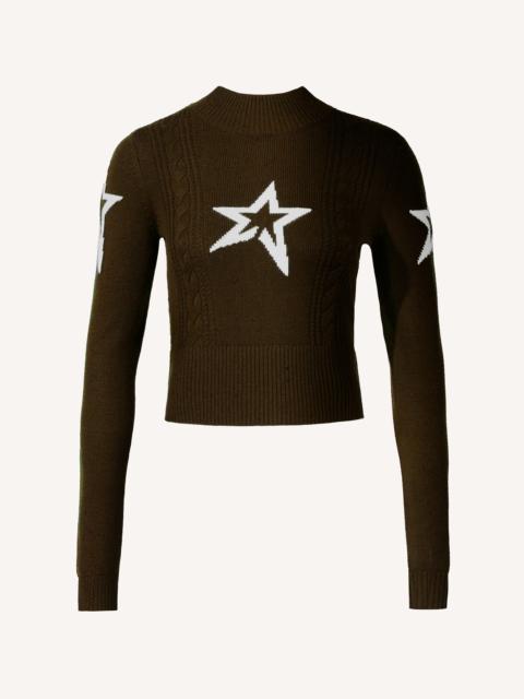 PERFECT MOMENT Cable Merino Wool Sweater