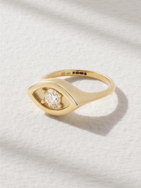 SYDNEY EVAN 14-karat Gold Diamond Ring