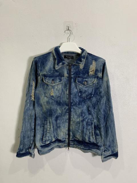 Other Designers Japanese Brand - Berning sho Distressed Denim jacket seditionaris