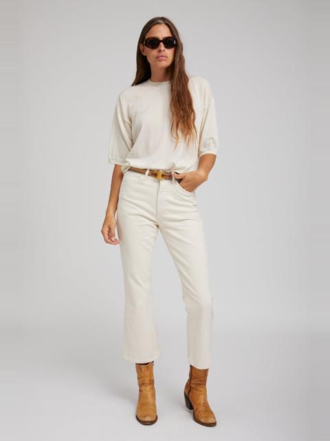 SPRWMN EARHART CROP FLARE DENIM