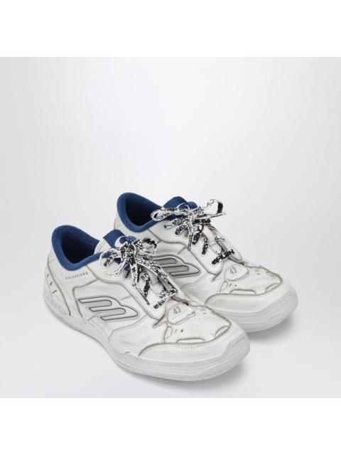 BALENCIAGA Balenciaga Hamptons Worn-Out Sneakers In White And Blue Men