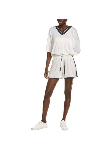 Brunello Cucinelli Brunello Cucinelli White Cashmere Blend Tennis Dress