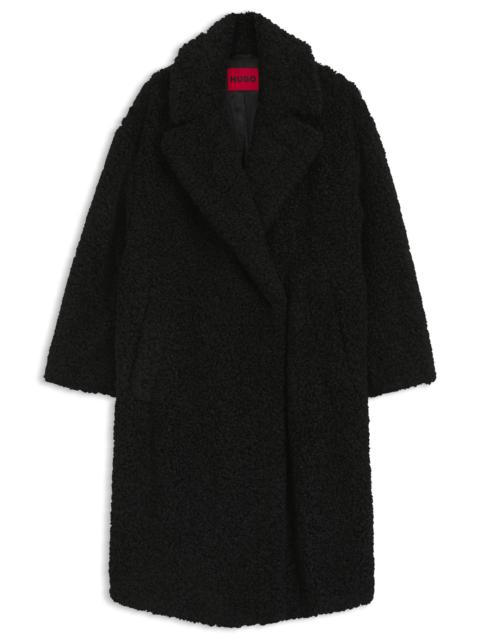 HUGO OVERSIZE-FIT COAT IN FAUX FUR