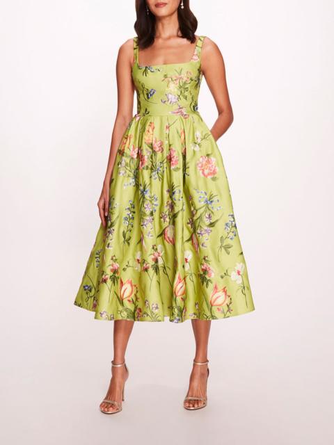 Marchesa ALEX MIDI DRESS