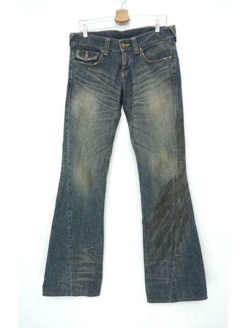 Other Designers ⚡ Vintage ⚡ TORNADO MART Stained Flared Browned Off Jeans