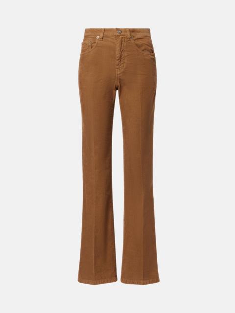 SAINT LAURENT Clyde cotton corduroy wide-leg pants