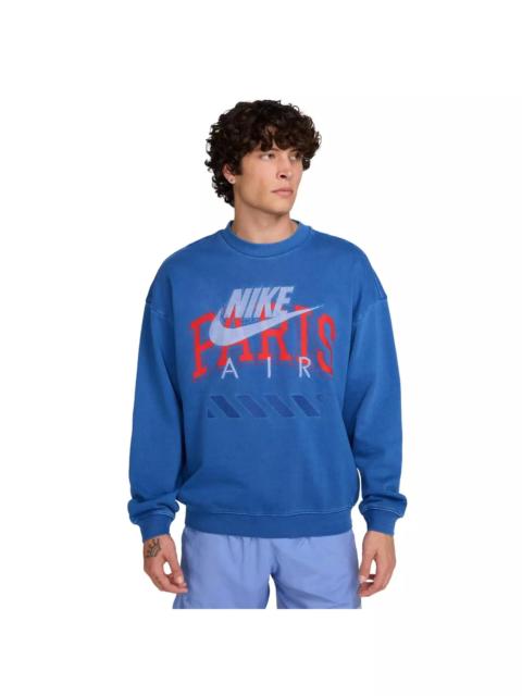 Nike Air Men's "Paris" Fleece Crew -Blue