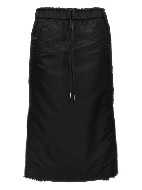 sacai Pleated insert skirt