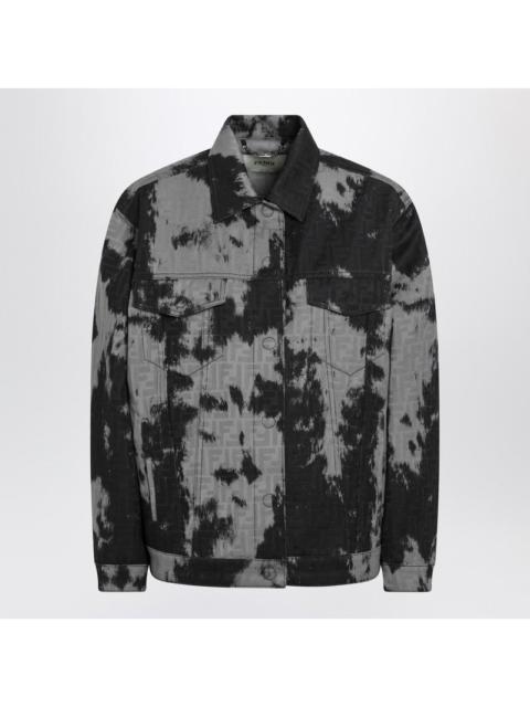 FENDI Fendi Black Animalier Ff Denim Jacket Women