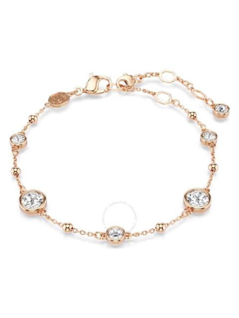 Other Designers Swarovski Rose Gold-Tone Plated Round Cut Imber Bracelet