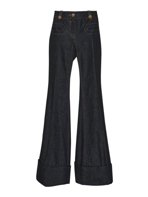 Zimmermann Rebellion Low-Rise Flare Jean dark wash