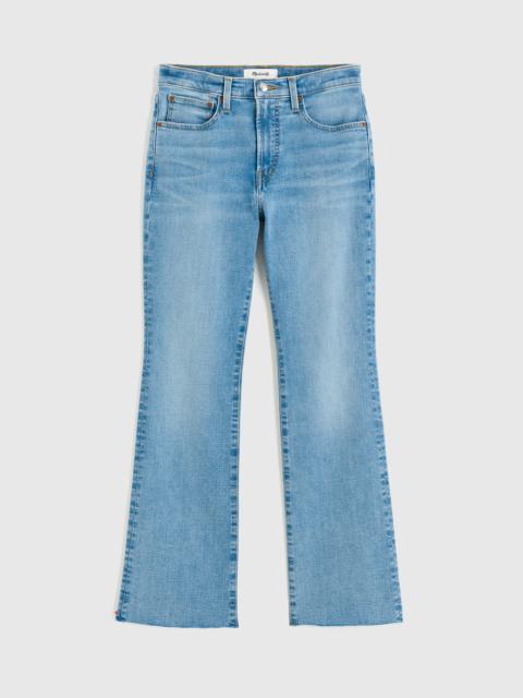 Madewell The Flare Crop Jean in Super Stretch Denim