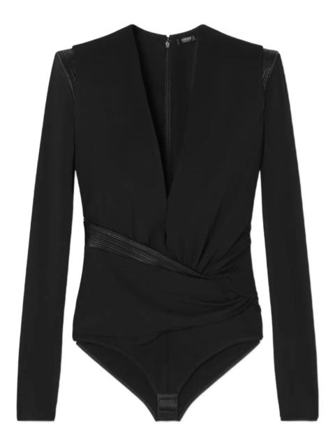 VERSACE Introducing the 'BODYSUIT RESPONSIBLE STRETCH CREPE JERSEY' by VERSACE, a luxurious addition to the 