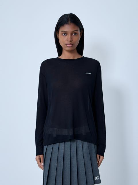 Miu Miu Logo Motif Sweater