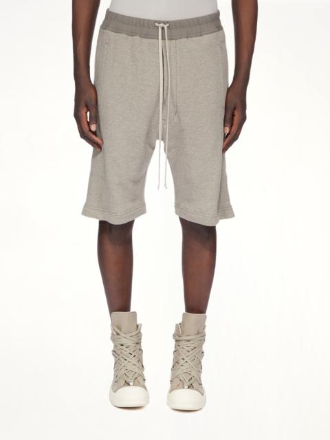 Rick Owens DRKSHDW Pusher Shorts in Melange Grey