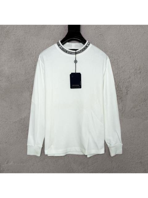 Louis Vuitton Louis Vuitton White Crew Neck Letter Logo Top
