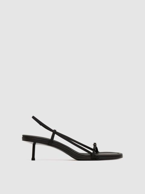 ST. AGNI Petit Belt Sling Back Heel - Black
