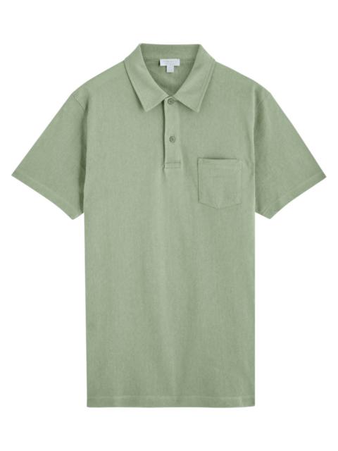 Sunspel Sunspel Riviera Woven Cotton Polo Shirt