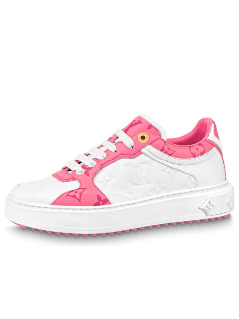 Louis Vuitton (WMNS) LOUIS VUITTON Time Out Sneakers 'White and Pink Monogram' 1AB33E