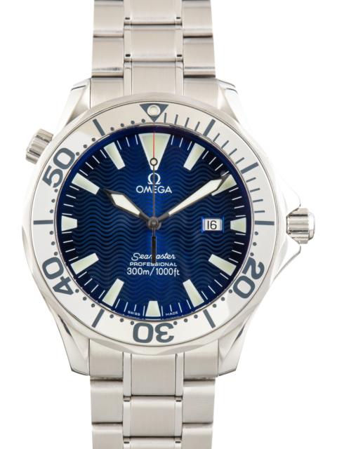 OMEGA Used Stainless Steel Blue Wave Dial Omega Seamaster