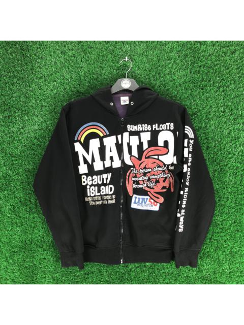 Other Designers Vintage - Vintage Sweater Zipper Hoodie Sunrise Floats Mauloa