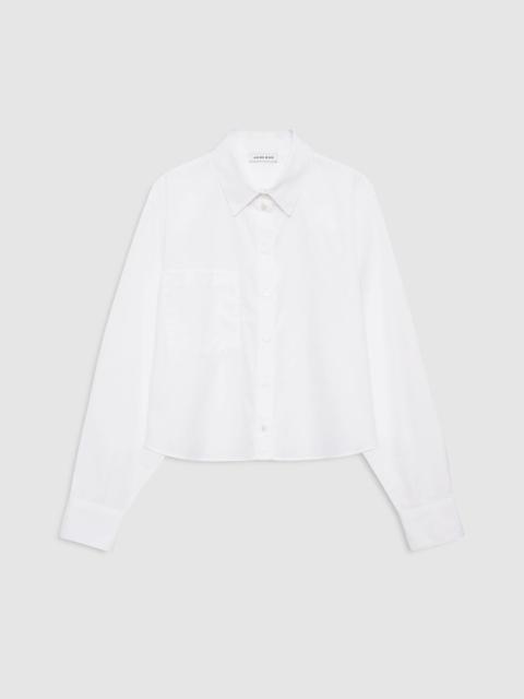ANINE BING Essie Cropped Shirt - White