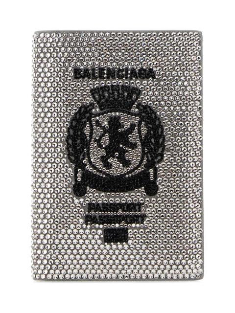 BALENCIAGA Embellished Leather Passport Holder