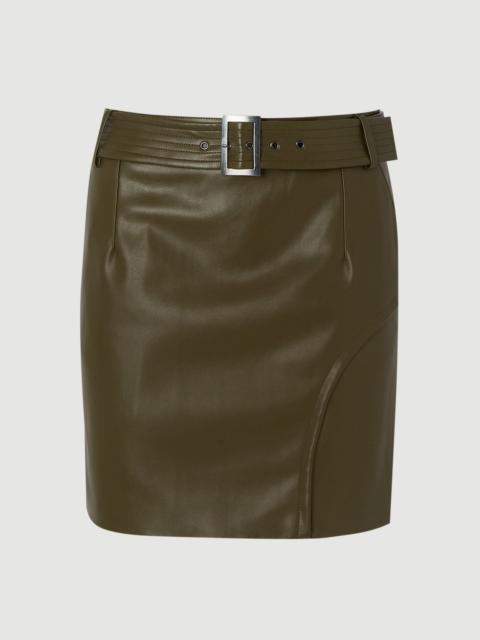 KAREN MILLEN Faux Leather Mini Skirt