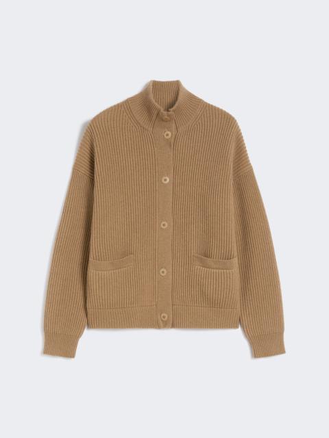 Max Mara ARTUR Rib-knit wool and cashmere bomber jacket