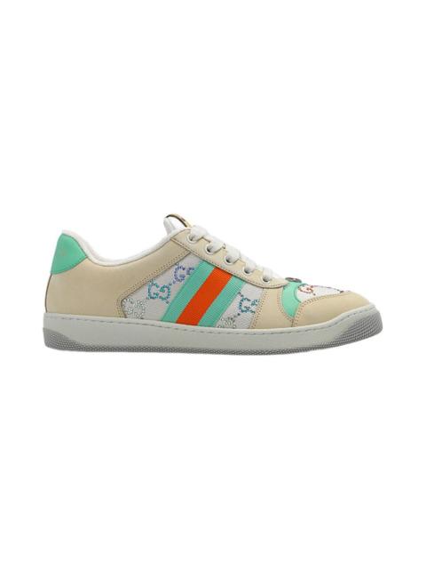 GUCCI Gucci Screener Crystal GG Sneakers