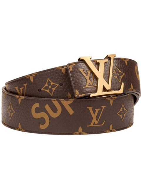 Louis Vuitton Louis Vuitton x Supreme Initiales Belt 40 MM Monogram Brown Gold
