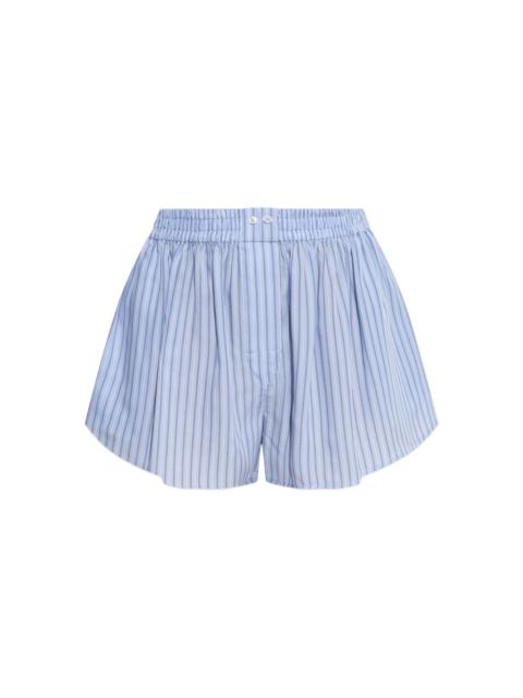 Alexander Wang striped elastic-waist shorts